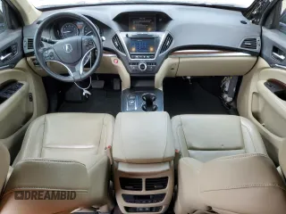 2017 Acura MDX Technology with VIN 5J8YD4H52HL004190, listed as a Copart auction lot 56677235 with 90,572 mi miles and Salvage title. Bid and sale history available at DreamBid. Image 8.