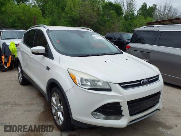 2014 Ford Escape Titanium with VIN 1FMCU0JX7EUB00220, listed as a IAAI auction lot 41945725 with 162,385 mi miles. Bid and sale history available at carsss.com. Image 1.