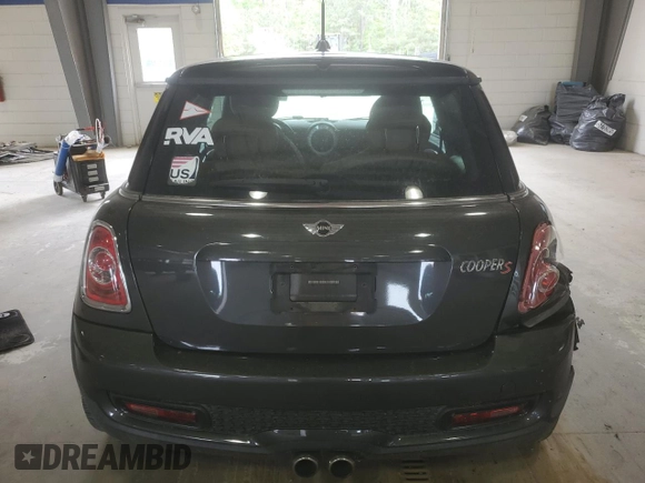 2013 MINI Hardtop S with VIN WMWSV3C57DT396593, listed as a Copart auction lot 53610125 with 116,193 mi miles and Salvage Title. Bid and sale history available at DreamBid. Image 6.