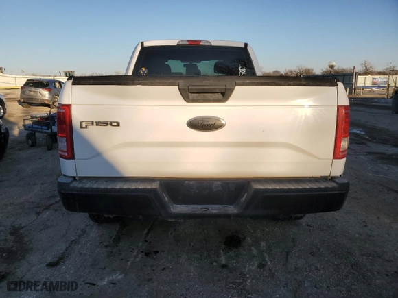 2017 Ford F-150 XL with VIN 1FTEX1E85HKD74173, listed as a Copart auction lot 42621345 with 161,578 mi miles and Salvage Title. Bid and sale history available at carsss.com. Image 6.