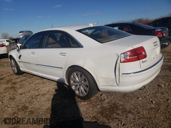 2008 Audi A8 L 4.2L with VIN WAUMV94EX8N013623, listed as a Copart auction lot 80224674 with 116,713 mi miles and Salvage Title. Bid and sale history available at carsss.com. Image 2.
