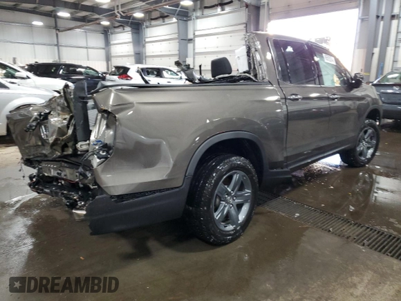 2023 Honda Ridgeline RTL-E with VIN 5FPYK3F78PB021247, listed as a Copart auction lot 86592674 with Not provided miles and Non repairable. Bid and sale history available at DreamBid. Image 3.
