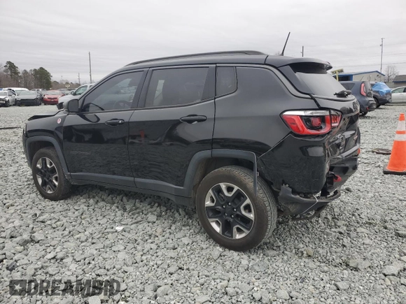 2018 Jeep Compass Trailhawk with VIN 3C4NJDDBXJT187550, listed as a Copart auction lot 44202325 with 108,579 mi miles and Salvage Title. Bid and sale history available at carsss.com. Image 2.