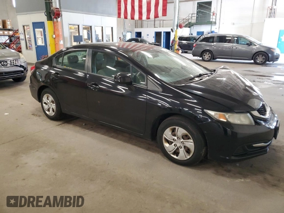 2013 Honda Civic LX z VIN 2HGFB2F52DH301214, wystawiony jako Copart lot #59226855 z przebiegiem 182 989 mil mil oraz Czysty tytuł • Clean title. Historia ofert i sprzedaży dostępna na DreamBid. Obrazek 4.