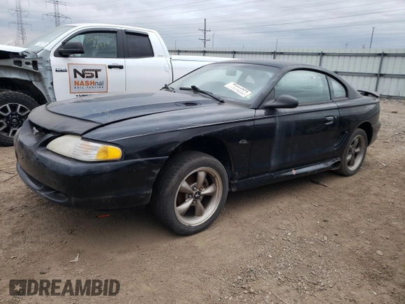 1997 Ford Mustang GT with VIN 1FALP42X7VF193459, listed as a Copart auction lot 57617454 with 101,153 mi miles and Non repairable. Bid and sale history available at DreamBid. Image 1.