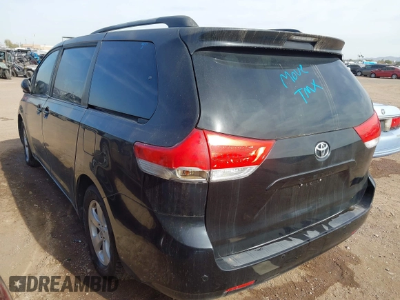 2012 Toyota Sienna LE AAS with VIN 5TDKK3DC7CS255500, listed as a IAAI auction lot 41467563 with 146,306 mi miles. Bid and sale history available at carsss.com. Image 3.