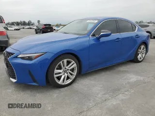 2022 Lexus IS with VIN JTHAA1D26N5122731, listed as a Copart auction lot 50445945 with 42,388 mi miles and Salvage Title. Bid and sale history available at carsss.com. Image 1.