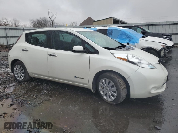 2017 Nissan LEAF SL with VIN 1N4BZ0CP1HC302498, listed as a Copart auction lot 81596034 with 32,514 mi miles and Salvage Title. Bid and sale history available at carsss.com. Image 4.