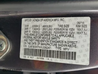 2017 Acura RDX w/Advance Pkg with VIN 5J8TB3H7XHL006247, listed as a Copart auction lot 43009205 with 108,578 mi miles and Salvage Title. Bid and sale history available at carsss.com. Image 15.