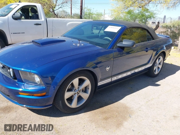 2009 Ford Mustang with VIN 1ZVHT84NX95133912, listed as a IAAI auction lot 42046053 with 57,438 mi miles and . Bid and sale history available at DreamBid. Image 2.