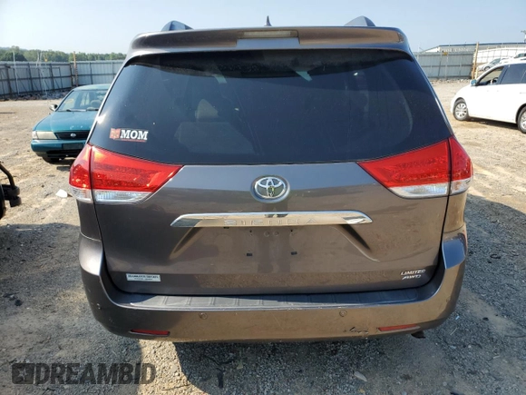 2013 Toyota Sienna XLE with VIN 5TDDK3DC5DS049425, listed as a Copart auction lot 62391555 with 108,594 mi miles and Salvage title. Bid and sale history available at DreamBid. Image 6.