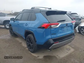 2024 Toyota RAV4 Hybrid XSE with VIN 4T3E6RFV6RU165085, listed as a IAAI auction lot 41730022 with 5,368 mi miles. Bid and sale history available at carsss.com. Image 3.