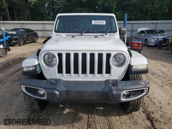 2020 Jeep Wrangler Unlimited Sahara with VIN 1C4HJXEN5LW207076, listed as a Copart auction lot 59461645 with 57,559 mi miles and Salvage title. Bid and sale history available at DreamBid. Image 5.