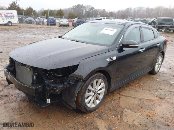 2018 Kia Optima LX with VIN 5XXGT4L3XJG242197, listed as a IAAI auction lot 41568606 with NaN miles. Bid and sale history available at carsss.com. Image 18.