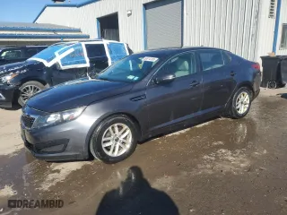 2011 Kia Optima LX with VIN KNAGM4A78B5138457, listed as a Copart auction lot 50814185 with 166,114 mi miles and Salvage Title. Bid and sale history available at carsss.com. Image 1.