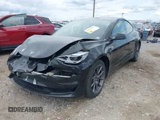 2021 Tesla Model 3 Long Range with VIN 5YJ3E1EB4MF012822, listed as a IAAI auction lot 41918721 with 69,105 mi miles. Bid and sale history available at carsss.com. Image 6.