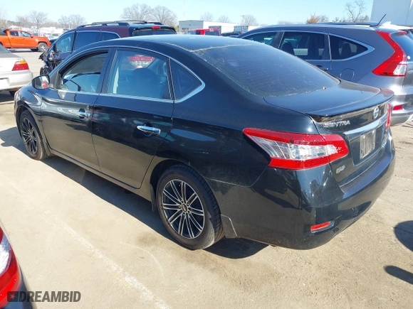 2013 Nissan Sentra SR with VIN 3N1AB7APXDL745515, listed as a IAAI auction lot 41492148 with 116,453 mi miles. Bid and sale history available at carsss.com. Image 3.