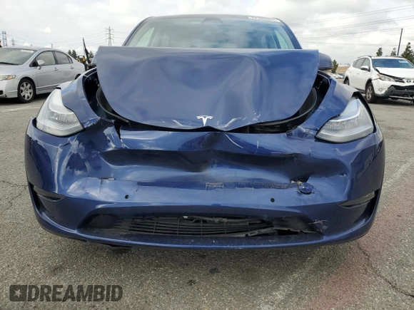 2021 Tesla Model Y Long Range with VIN 5YJYGDEE2MF207913, listed as a Copart auction lot 54385605 with 46,056 mi miles and Salvage Title. Bid and sale history available at DreamBid. Image 5.