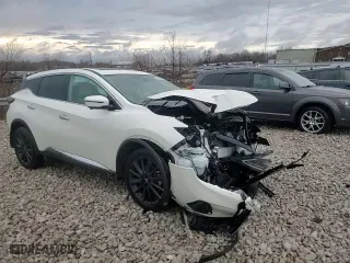 2024 Nissan Murano SL with VIN 5N1AZ2CJXRC108272, listed as a Copart auction lot 84890004 with 13,876 mi miles and Salvage Title. Bid and sale history available at carsss.com. Image 12.