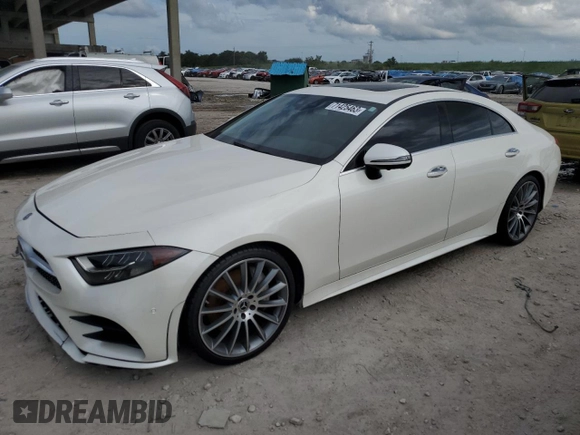 2019 Mercedes-Benz CLS with VIN WDD2J5JB9KA011536, listed as a Copart auction lot 71425463 with 0 mi miles. Bid and sale history available at carsss.com. Image 1.