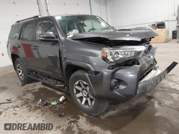 2021 Toyota 4Runner TRD Off Road Premium с VIN JTERU5JR6M5892569, выставлен на аукционе IAAI как лот 41921211 с пробегом 50 853 миль миль и . История ставок и продаж доступна на DreamBid. Изображение 1.