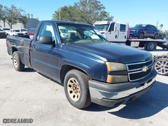 2006 Chevrolet Silverado 1500 Work Truck with VIN 3GCEC14X56G266872, listed as a IAAI auction lot 40881369 with 1 mi miles. Bid and sale history available at carsss.com. Image 1.
