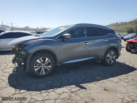 2019 Nissan Murano S with VIN 5N1AZ2MJ6KN110917, listed as a Copart auction lot 49337135 with 76,209 mi miles and Salvage Title. Bid and sale history available at carsss.com. Image 1.