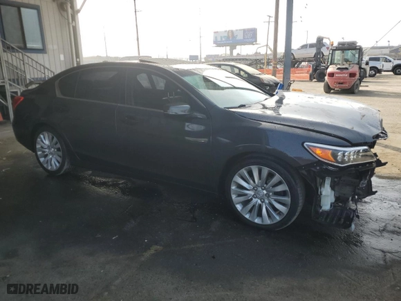 2015 Acura RLX Advance Pkg with VIN JH4KC1F97FC000997, listed as a Copart auction lot 75295404 with 67,403 mi miles and Salvage Title. Bid and sale history available at carsss.com. Image 4.