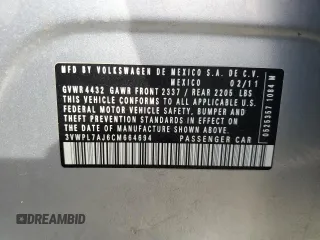 2012 Volkswagen Jetta TDI with VIN 3VWPL7AJ6CM664694, listed as a Copart auction lot 42057295 with 142,382 mi miles and Clean title. Bid and sale history available at DreamBid. Image 12.