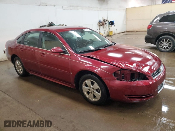 2009 Chevrolet Impala LT with VIN 2G1WT57K091236907, listed as a Copart auction lot 54428995 with 146,547 mi miles and Clean Title. Bid and sale history available at DreamBid. Image 4.