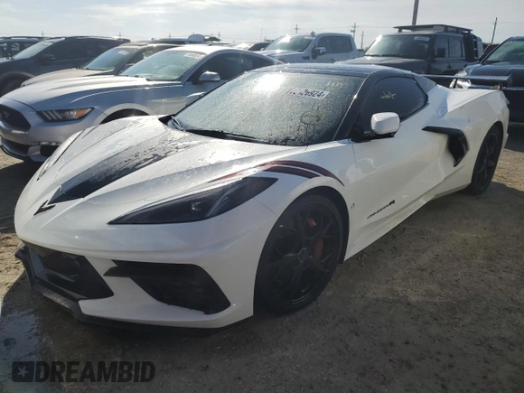2022 Chevrolet Corvette 3LT with VIN 1G1YC3D47N5103489, listed as a Copart auction lot 75026924 with 0 mi miles and Non Repairable. Bid and sale history available at carsss.com. Image 1.