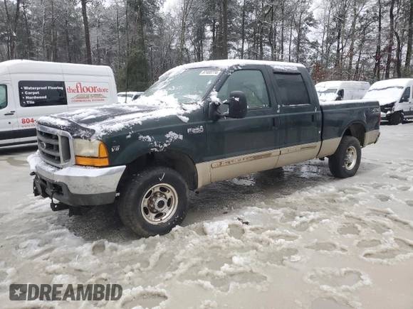 2001 Ford Super Duty F-250 XL with VIN 1FTNW21L51EB55897, listed as a Copart auction lot 87400774 with 191,034 mi miles and Clean Title. Bid and sale history available at carsss.com. Image 1.