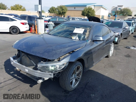 2018 BMW 4 Series 430i xDrive with VIN WBA4J3C56JBG91418, listed as a IAAI auction lot 41476609 with 78,965 mi miles and . Bid and sale history available at DreamBid. Image 19.