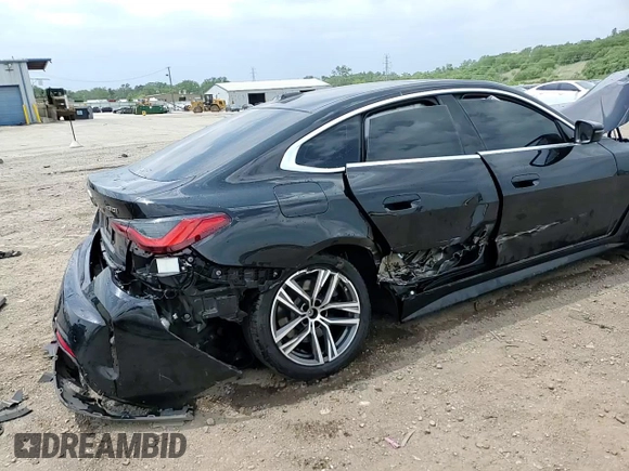 2024 BMW 4 Series 430i xDrive with VIN WBA73AV05RFS27955, listed as a Copart auction lot 59596415 with Not provided miles and Salvage title. Bid and sale history available at DreamBid. Image 14.