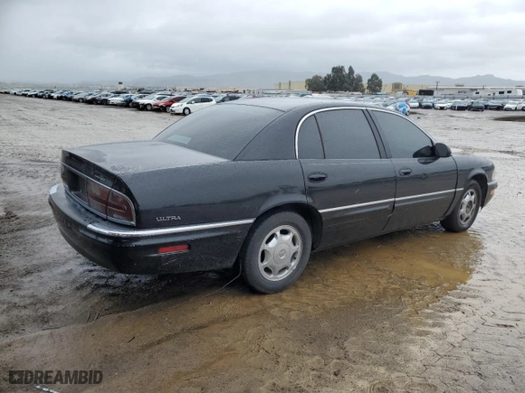 1997 Buick Park Avenue Ultra with VIN 1G4CU5219V4609569, listed as a Copart auction lot 45346775 with 63,493 mi miles and Salvage Title. Bid and sale history available at carsss.com. Image 3.