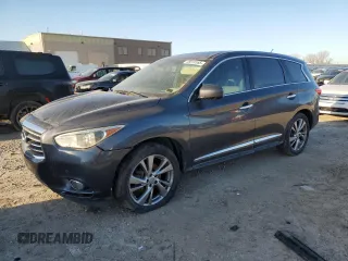 2013 Infiniti JX35 with VIN 5N1AL0MM8DC329411, listed as a Copart auction lot 48018165 with 174,348 mi miles and Clean Title. Bid and sale history available at carsss.com. Image 1.