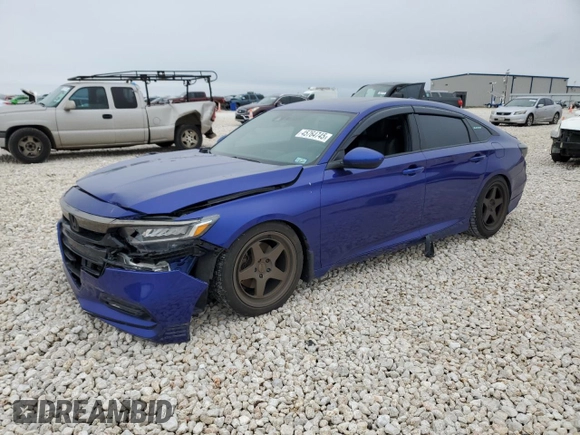 2019 Honda Accord Sport with VIN 1HGCV2E30KA024858, listed as a Copart auction lot 45764745 with 75,895 mi miles and Salvage title. Bid and sale history available at DreamBid. Image 1.