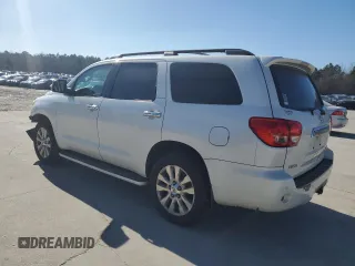 2008 Toyota Sequoia Platinum with VIN 5TDZY67A38S005767, listed as a Copart auction lot 43734955 with 274,995 mi miles and Salvage Title. Bid and sale history available at carsss.com. Image 2.