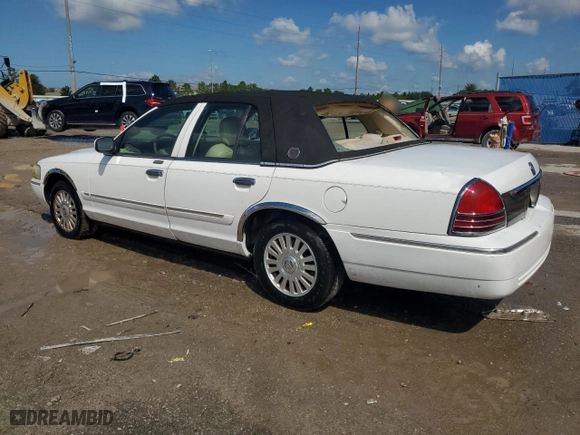 2007 Mercury Grand Marquis LS with VIN 2MEFM75WX7X604153, listed as a Copart auction lot 71976844 with 97,614 mi miles and Salvage Title. Bid and sale history available at carsss.com. Image 2.
