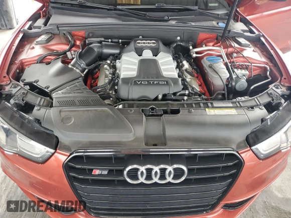 2015 Audi S5 Premium Plus with VIN WAUCGAFRXFA029509, listed as a Copart auction lot 85071334 with 68,965 mi miles and Salvage Title. Bid and sale history available at carsss.com. Image 11.