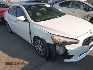 2014 Kia Cadenza Premium with VIN KNALN4D79E5157353, listed as a IAAI auction lot 41291153 with 141,049 mi miles. Bid and sale history available at carsss.com. Image 6.