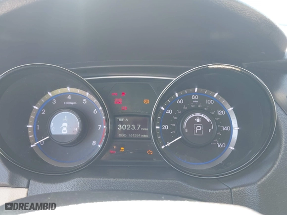 2013 Hyundai Sonata SE with VIN 5NPEC4AC8DH552397, listed as a IAAI auction lot 42055737 with 164,384 mi miles. Bid and sale history available at carsss.com. Image 7.