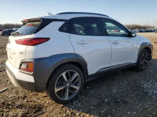 2021 Hyundai Kona Limited with VIN KM8K33A58MU715825, listed as a Copart auction lot 42233265 with 102,224 mi miles and Salvage Title. Bid and sale history available at carsss.com. Image 3.