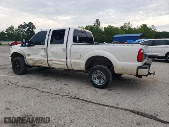 2015 Ford F-250 Lariat with VIN 1FT7W2BT5FEA55975, listed as a Copart auction lot 58673455 with 126,119 mi miles and Salvage title. Bid and sale history available at DreamBid. Image 2.