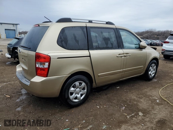 2008 Kia Sedona with VIN KNDMB133586265836, listed as a Copart auction lot 50717925 with 126,892 mi miles and Salvage Title. Bid and sale history available at carsss.com. Image 3.