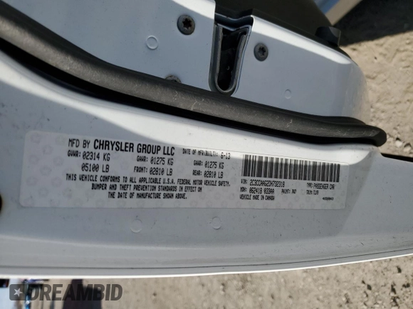 2013 Chrysler 300 with VIN 2C3CCAAG2DH732318, listed as a Copart auction lot 50545375 with 0 mi miles and Salvage Title. Bid and sale history available at carsss.com. Image 13.