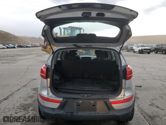 2012 Kia Sportage LX with VIN KNDPB3A2XC7188435, listed as a Copart auction lot 47492475 with 187,870 mi miles and Salvage Title. Bid and sale history available at carsss.com. Image 6.