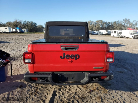 2021 Jeep Gladiator Willys with VIN 1C6HJTAG5ML565210, listed as a Copart auction lot 75043094 with 22,230 mi miles and Salvage Title. Bid and sale history available at carsss.com. Image 6.