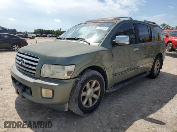 2004 Infiniti QX56 with VIN 5N3AA08A44N807454, listed as a Copart auction lot 71940494 with 232,981 mi miles and Salvage Title. Bid and sale history available at carsss.com. Image 1.