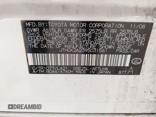 2009 Lexus IS 250 z VIN JTHCK262395031561, wystawiony jako IAAI lot #41975402 z przebiegiem 200 779 mil mil oraz . Historia ofert i sprzedaży dostępna na DreamBid. Obrazek 9.